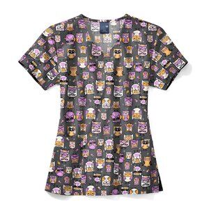 XS Zoe and Chloe Scrub Top